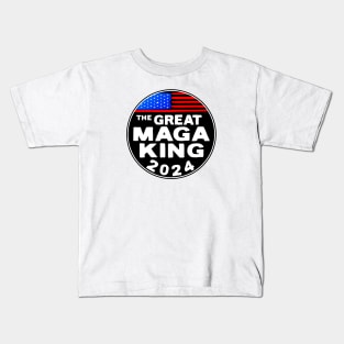 The Great MAGA King Trump Biden 2024 Ultra Kids T-Shirt